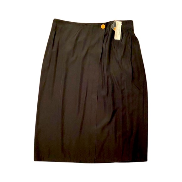 Anthony Mark Hankins faux wrap-around midi skirt. Elegant and Versatile! 24W - Picture 3 of 5